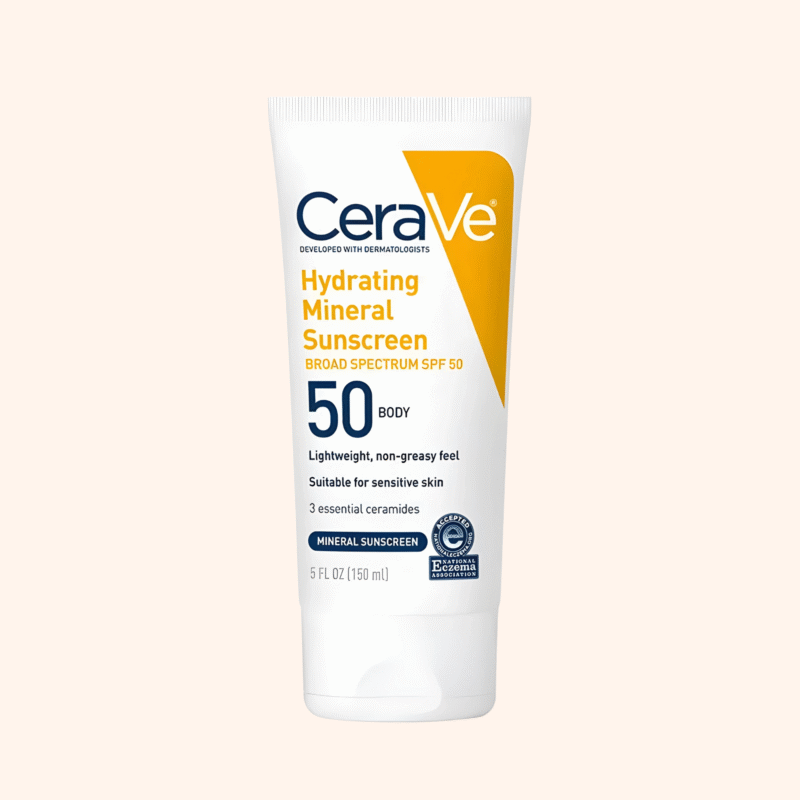CeraVe Hydrating Mineral Sunscreen SPF 50 Body Lotion 150ml - Image 2