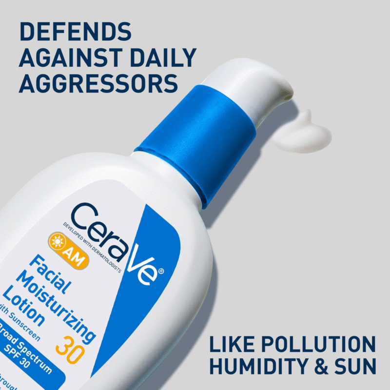 CeraVe AM Facial Moisturising Lotion with Sunscreen SPF 30 - Image 4