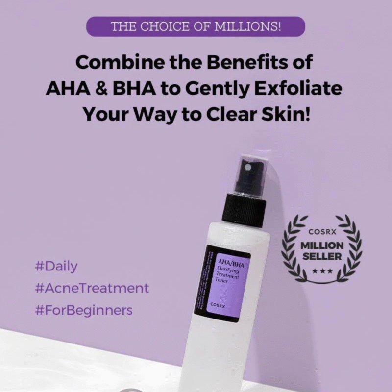 Cosrx AHA/BHA Clarifying Treatment Toner 150ml - Image 3