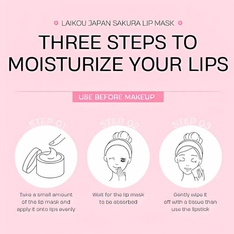 LAIKOU Japan Sakura Lip Mask - Image 5