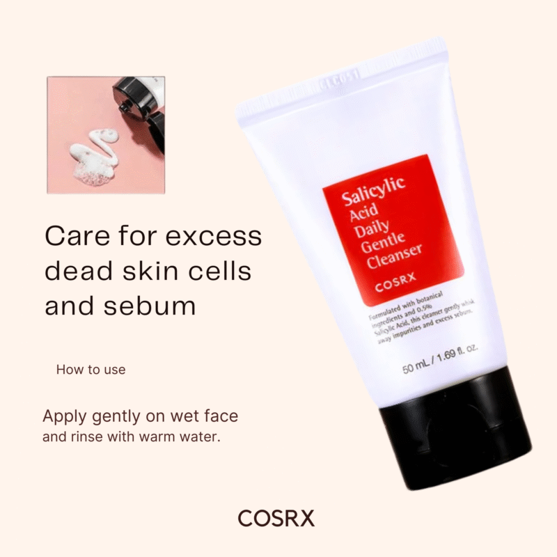 COSRX Salicylic Acid Daily Gentle Cleanser 50ml - Image 3