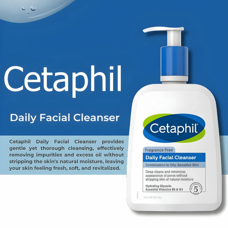 Cetaphil Daily Facial Cleanser for Combination to Oily, Sensitive Skin - Image 3