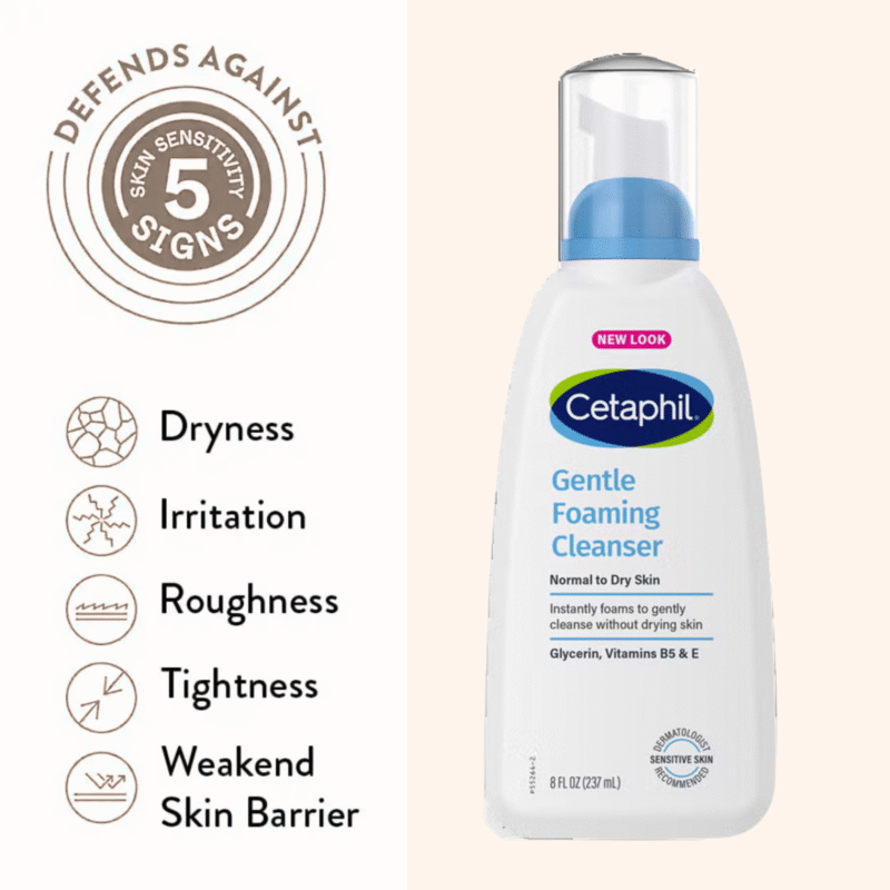 Cetaphil Gentle Foaming Cleanser for Normal to Dry Skin 236ml - Image 4