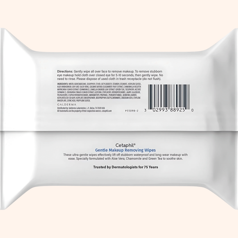 Cetaphil Gentle Makeup Removing Face Wipes - Image 2