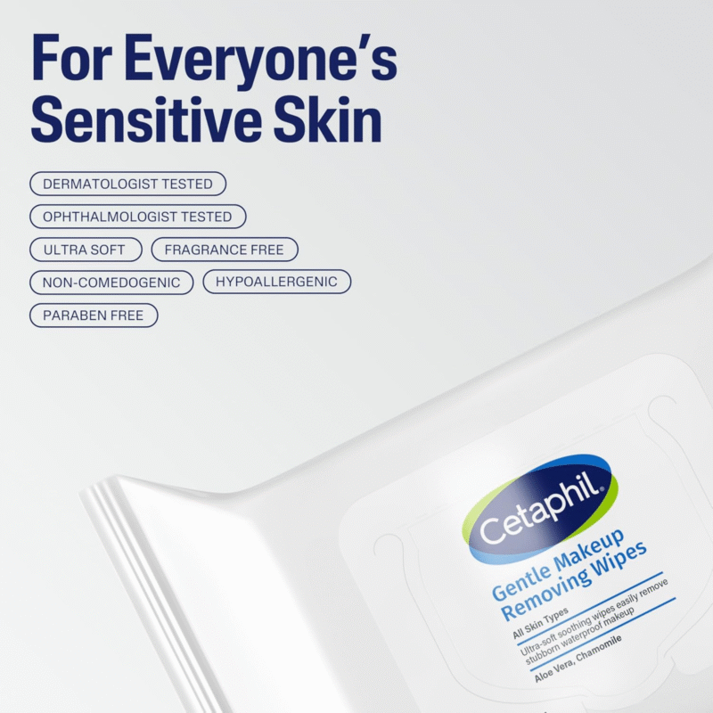 Cetaphil Gentle Makeup Removing Face Wipes - Image 7
