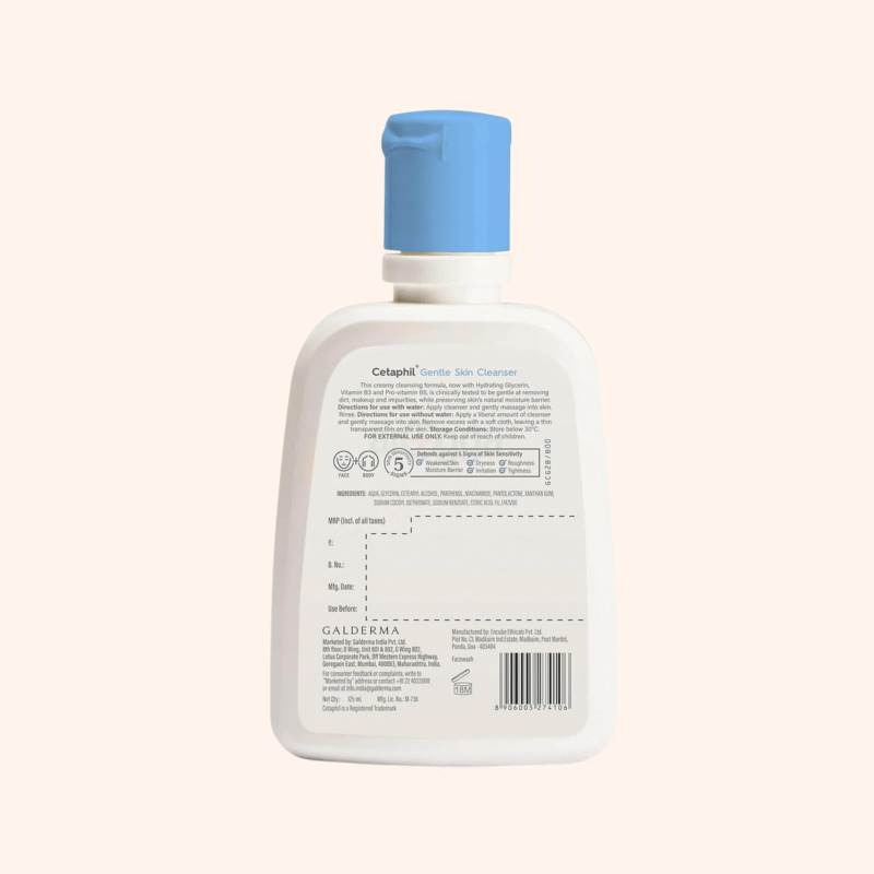 Cetaphil Gentle Skin Cleanser for Dry to Normal, Sensitive Skin 125ml - Image 2