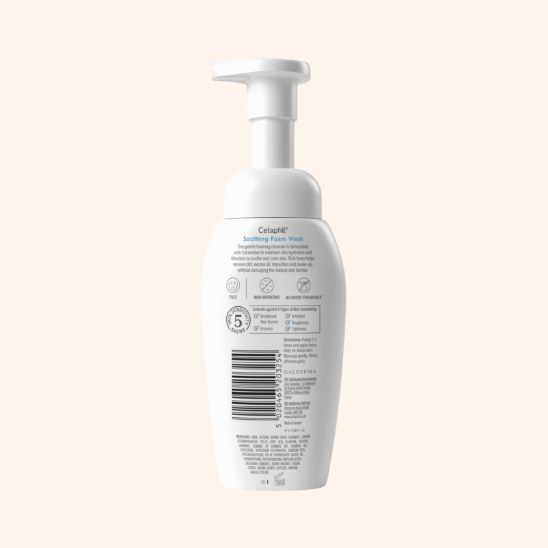 Cetaphil Soothing Foam Wash for Dry to Normal, Sensitive Skin - Image 2