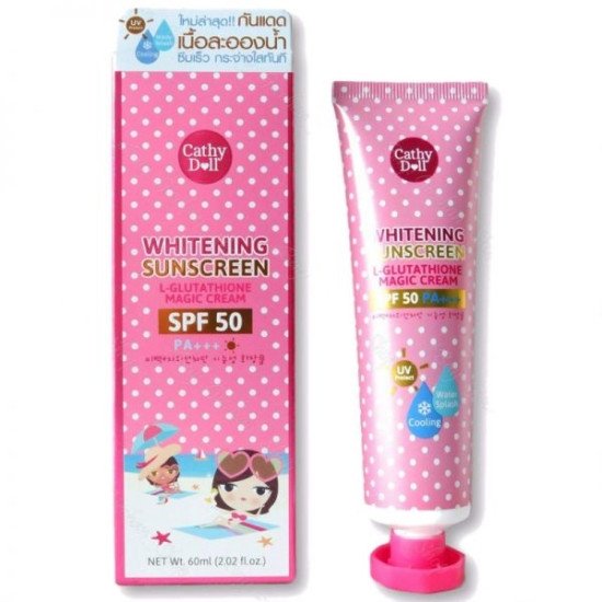 Cathy Doll SPF 50 Whitening Sunscreen L-glutathione Magic Cream - 60ml