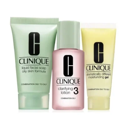 Clinique - 3-step Skin Care System Type 3 Combination Oily 3pc Set – 100% Original Products in Bangladesh |
