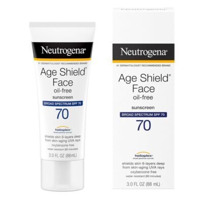 Neutrogena - Age Shield Face Oil-free Oxybenzone-free Sunscreen Broad Spectrum Spf 70 - 88ml – 100% Original Products in Bangladesh | Neutrogena