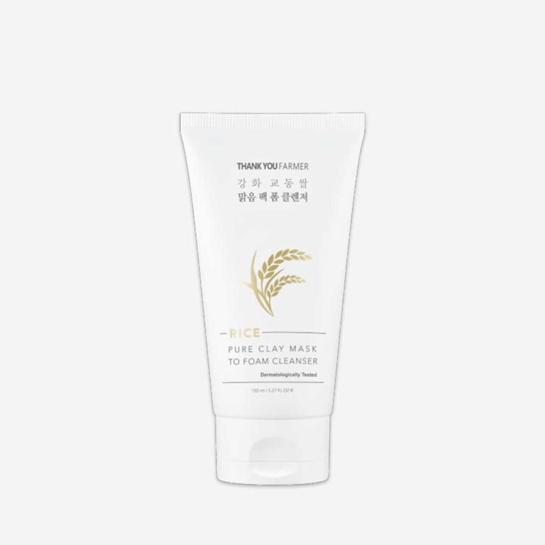 Thank you farmer rice pure clay mask to foam cleanser - 150ml