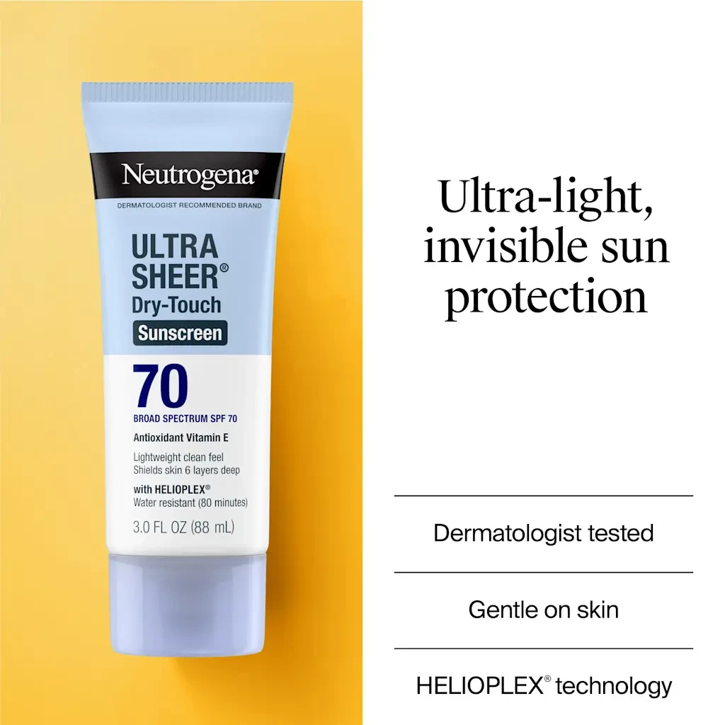 Neutrogena Ultra Sheer Dry Touch Sunscreen Lotion Broad Spectrum SPF70 88ml